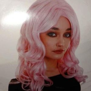 New Bubblegum Baby Pink Fake Hair Wig Curly